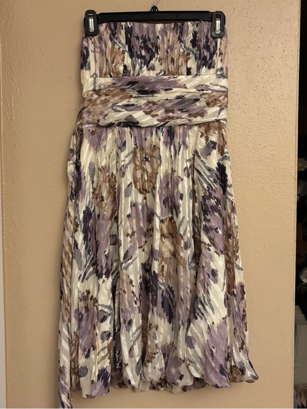 BCBG Max Azaria Strapless Floral Dress